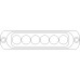 83668 - White 6 LED Warning Lamp - (1pc)